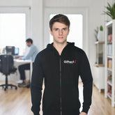 Pullover Hoodie with embroidered logo Black