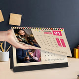 January 2025 page of Personalized Table Top Photo Calendar - Birthday Gift featuring custom photos and inspirational quotes.