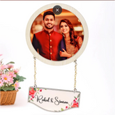 Personalised Photo Hanging Name Plate
