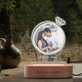 Custom Photo Moon Lamp for Couples