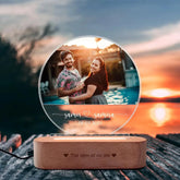 Custom Photo Half Moon Lamp