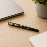 Personalized Black and Gold Pen