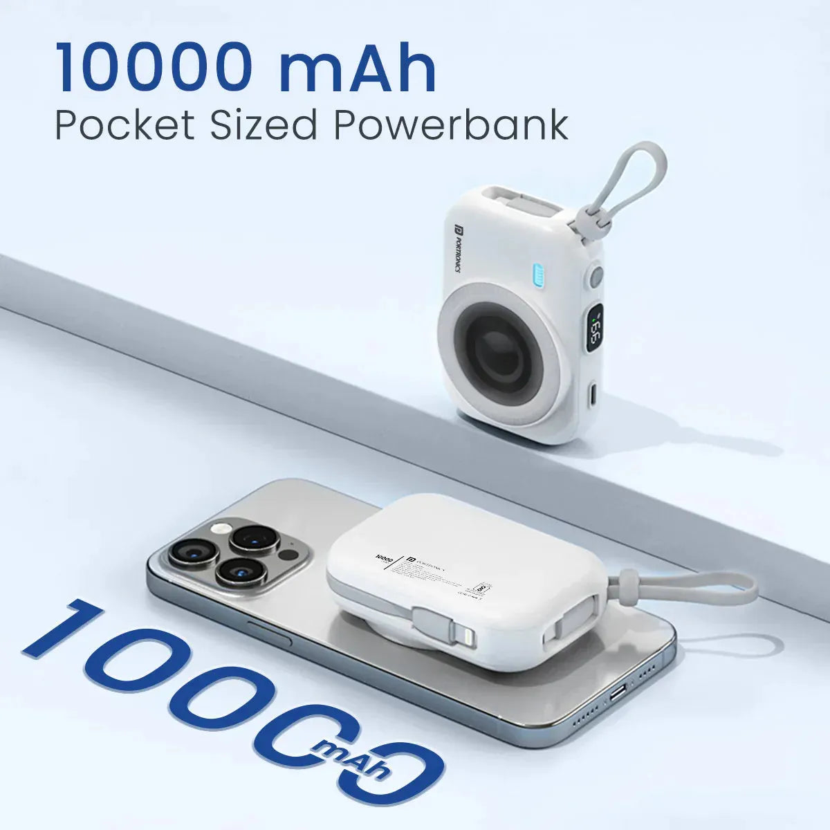 10000 mAh pocket-sized powerbank