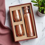 Premium Copper Bottle Set 3 in 1