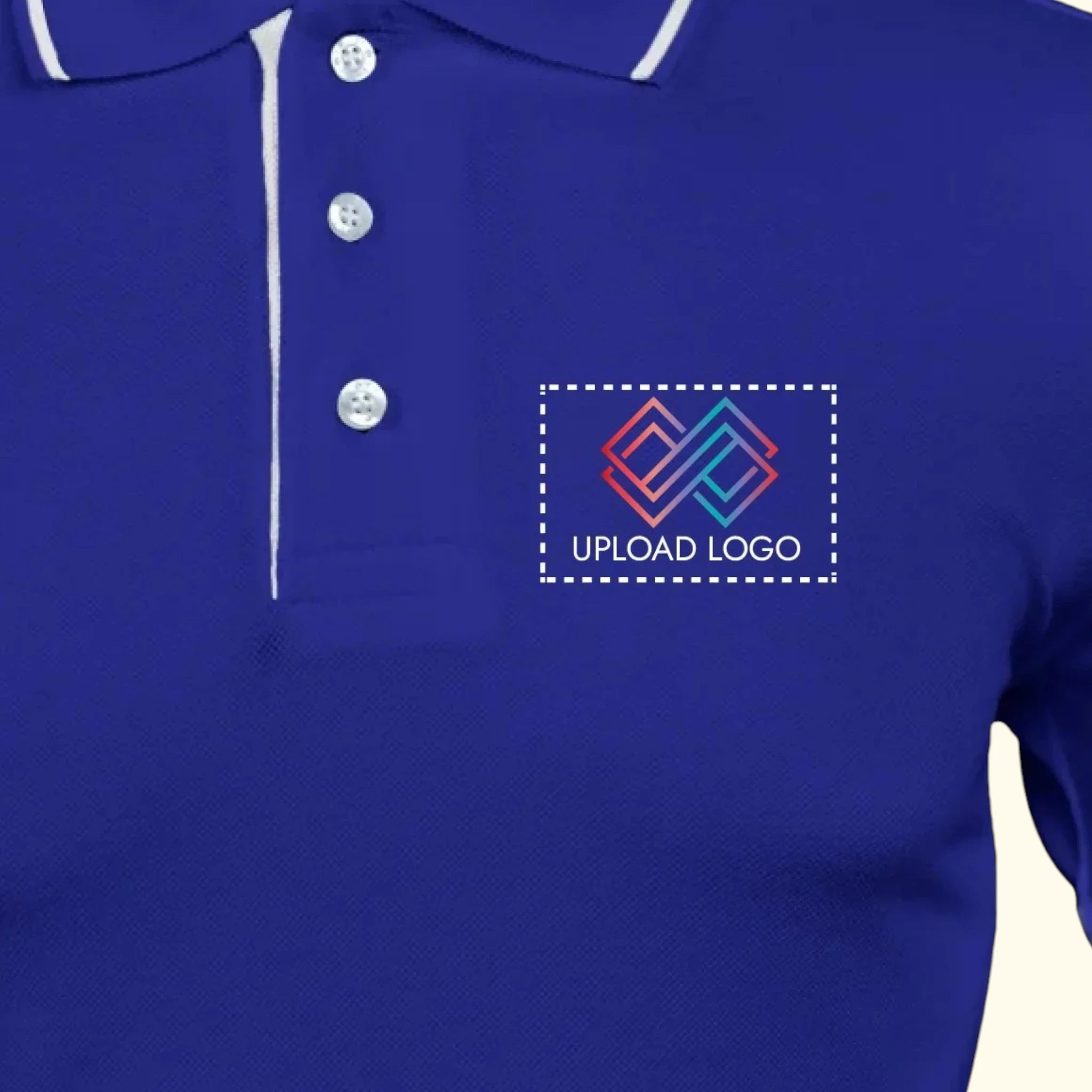 Men's Tipped Elegance Polo T-shirt with Embroidered Logo