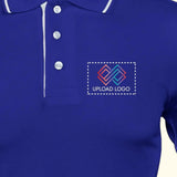 Men's Tipped Elegance Polo T-shirt with Embroidered Logo