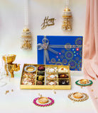 Sweet Dry Fruit Hamper With Diya