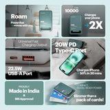 Roam 10000mAh
Fast Charging Powerbank