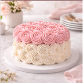 Rose Paradise Vanilla Cake