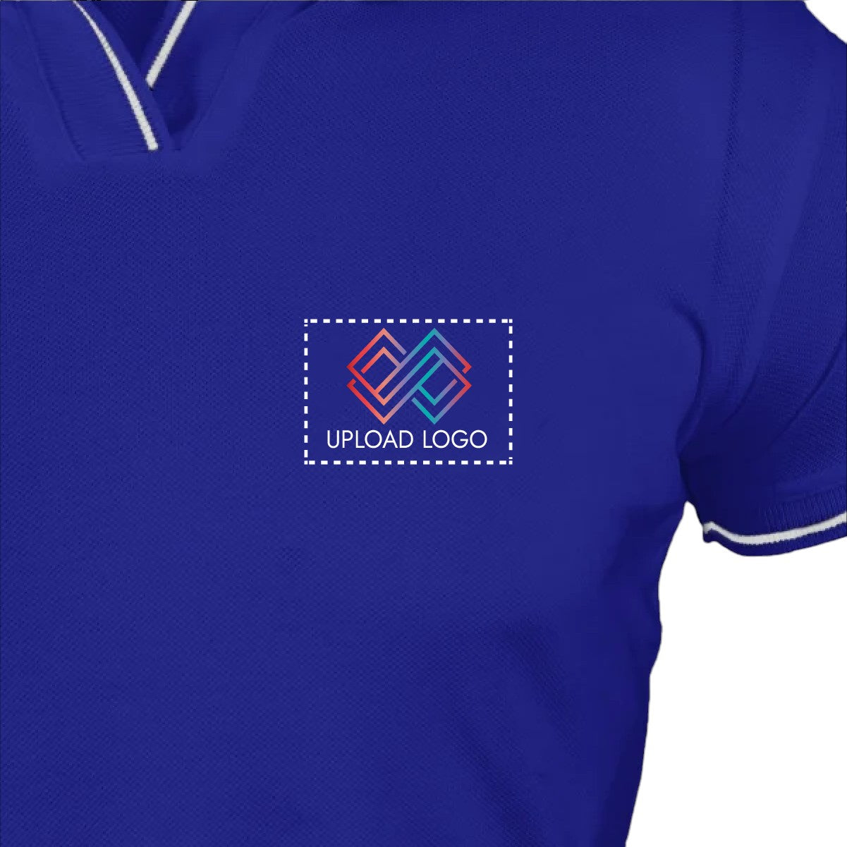 Women's Tipped Elegance Polo T-shirt with Embroidered Logo