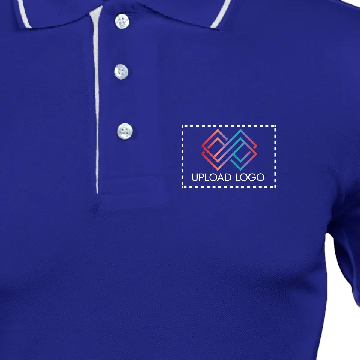 Men's Tipped Elegance Polo T-shirt with Embroidered Logo