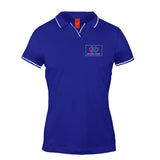 Women's Tipped Elegance Polo T-shirt with Embroidered Logo