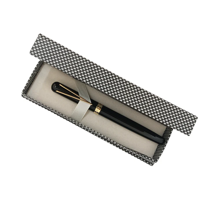 Pen in a decorative box with a white background