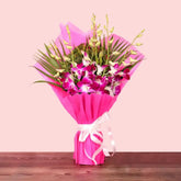 Mesmerizing Purple Orchid Bouquet
