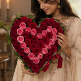 Serene Heart Mix Roses Bouquet