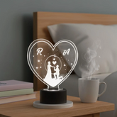 Timeless Love Personalized LED Lamp