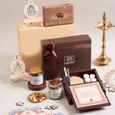 Wishing Wonder Gift Hamper - Perfect Gift | Curated Items featuring dry fruits, cookies, artisanal decor, and painting kit in a premium box.