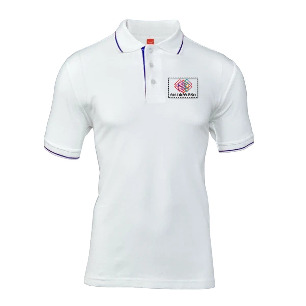 Men's Tipped Elegance Polo T-shirt with Embroidered Logo