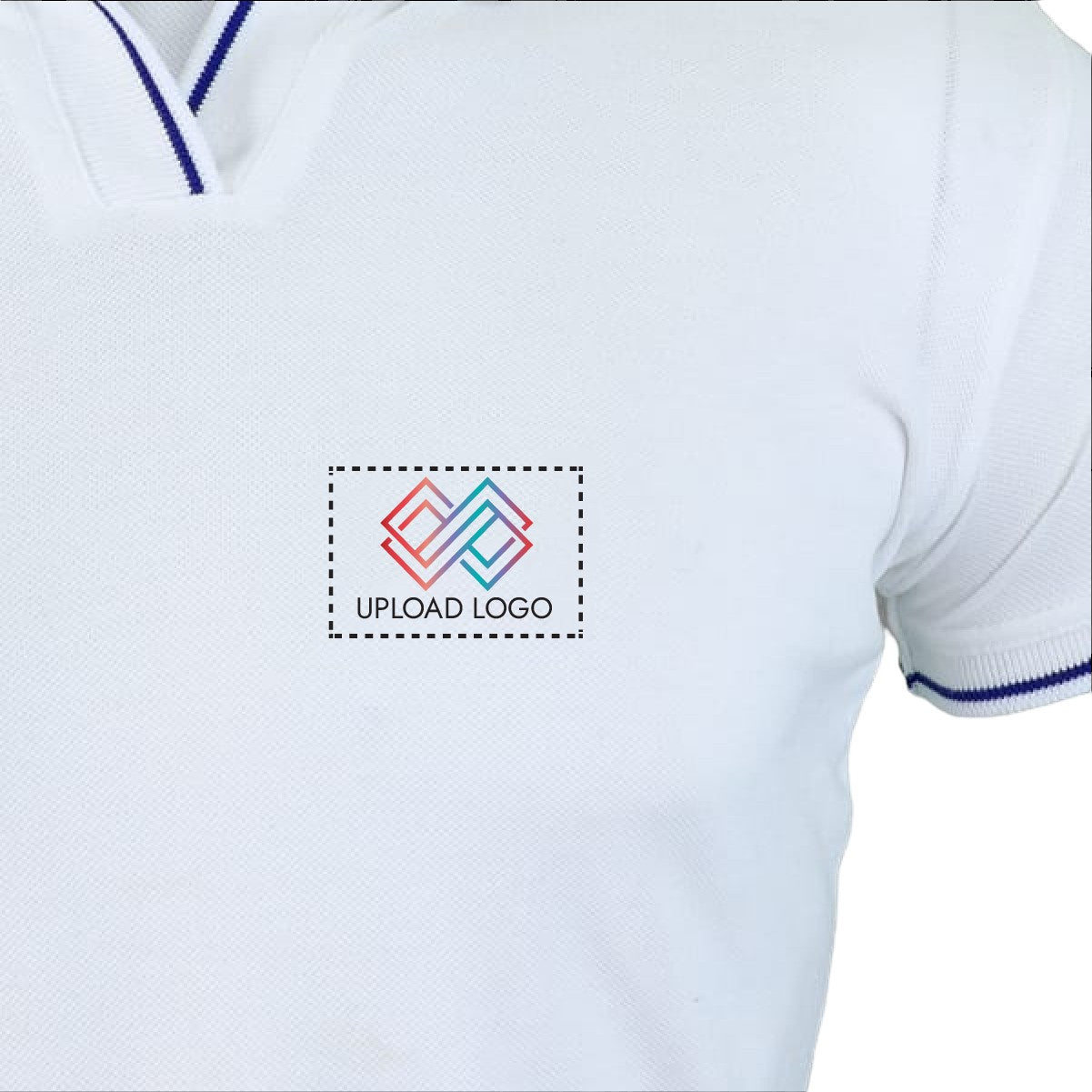 Women's Tipped Elegance Polo T-shirt with Embroidered Logo