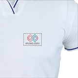 Women's Tipped Elegance Polo T-shirt with Embroidered Logo