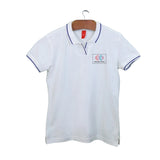 Women's Tipped Elegance Polo T-shirt with Embroidered Logo