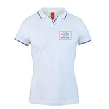 Women's Tipped Elegance Polo T-shirt with Embroidered Logo
