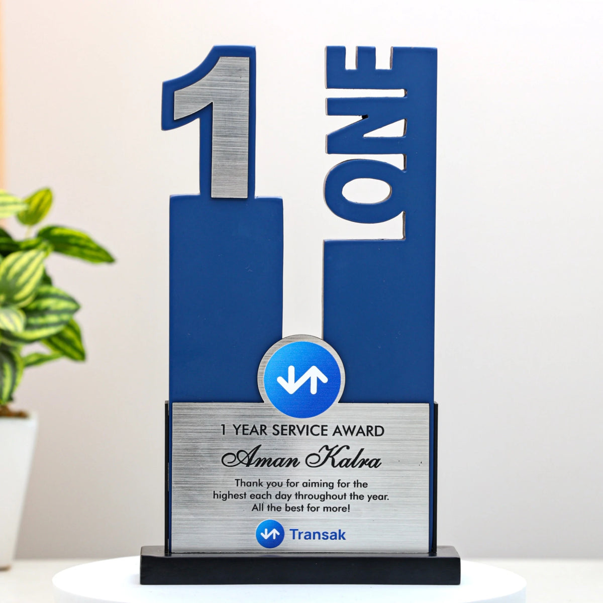 Wooden Long Service Award Trophy