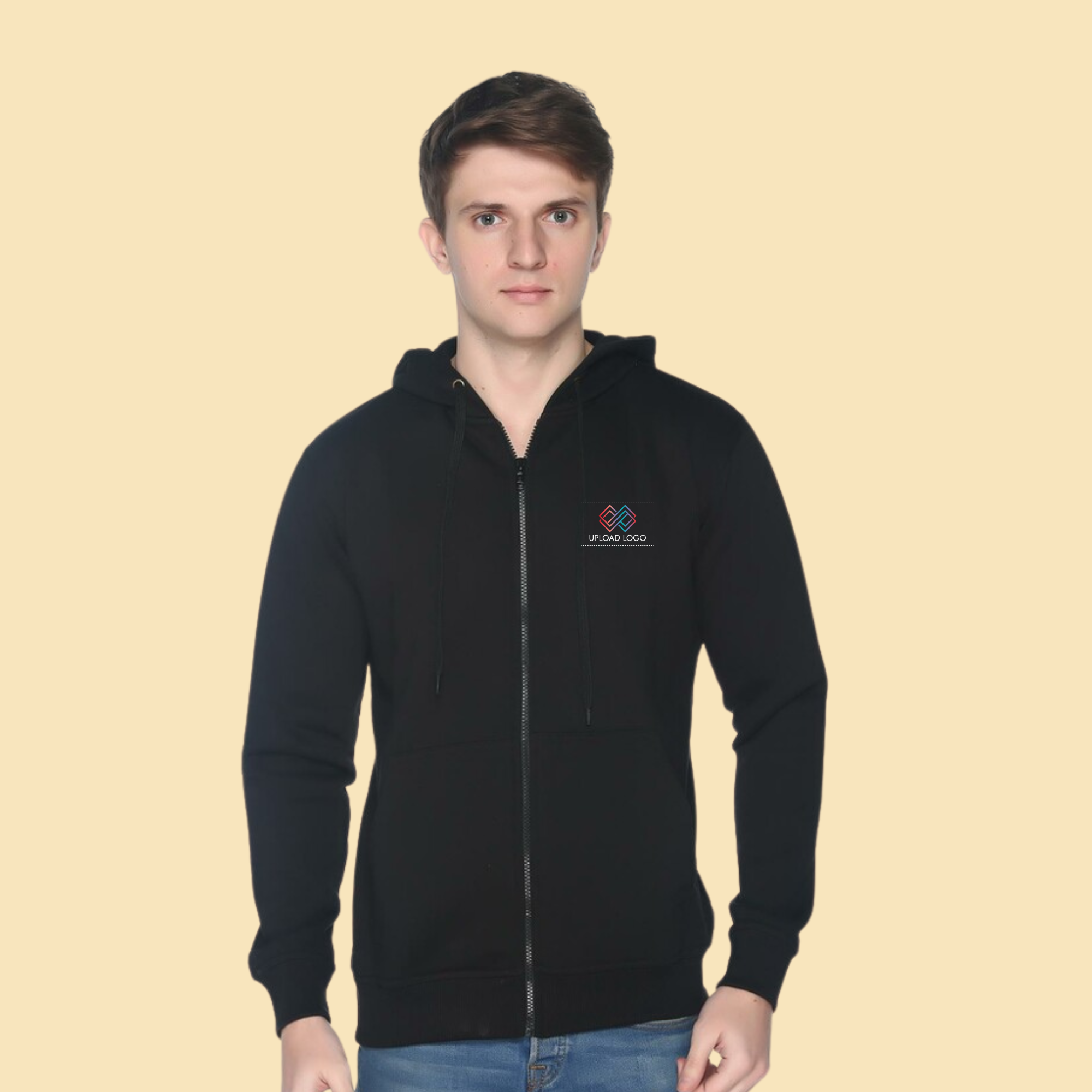 Pullover Hoodie with embroidered logo