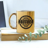 Personalized Best Brother Gold Metallic Mug
