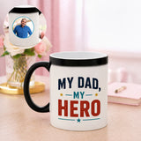 Personalized My Dad, My Hero Magic Mug