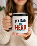Personalized My Dad, My Hero Magic Mug