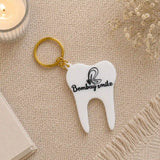 Personalized Tooth Keychain