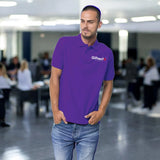 Core Style Polo T-shirt with Embroidered Logo Purple