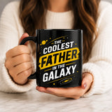 Personalized Coolest Father in the Galaxy Mug