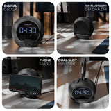 Ellipse Digital Clock with Bluetooth Speaker