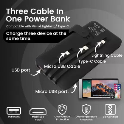 EVM EnBound 10000mAh Black Powerbank EKT-424