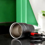 First I Drink The Coffee Personalized Black Sipper