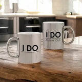I Do Personalized Metallic Couple Mugs (350ml) - Set Of 2
