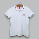 Women's Tipped Elegance Polo T-shirt with Embroidered Logo