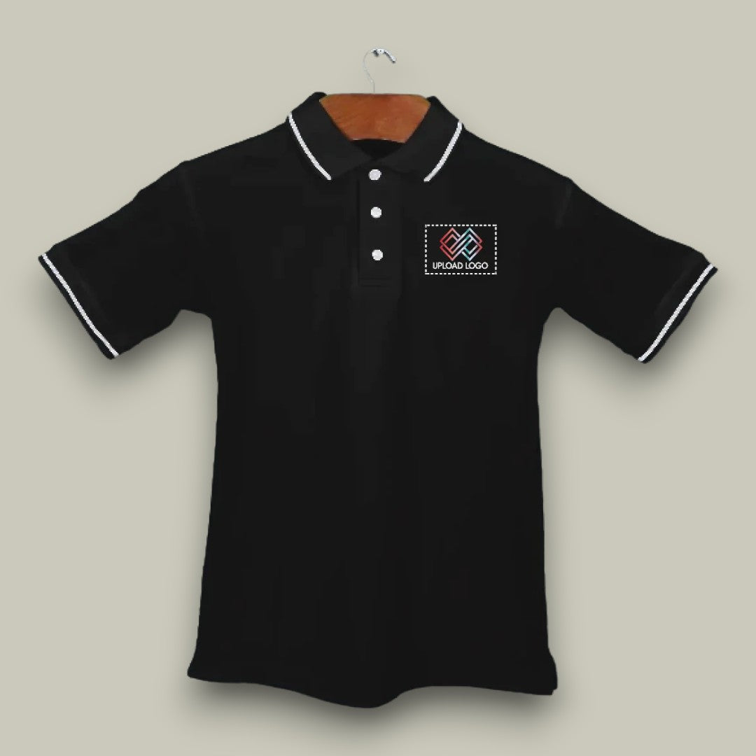 Men's Tipped Elegance Polo T-shirt with Embroidered Logo