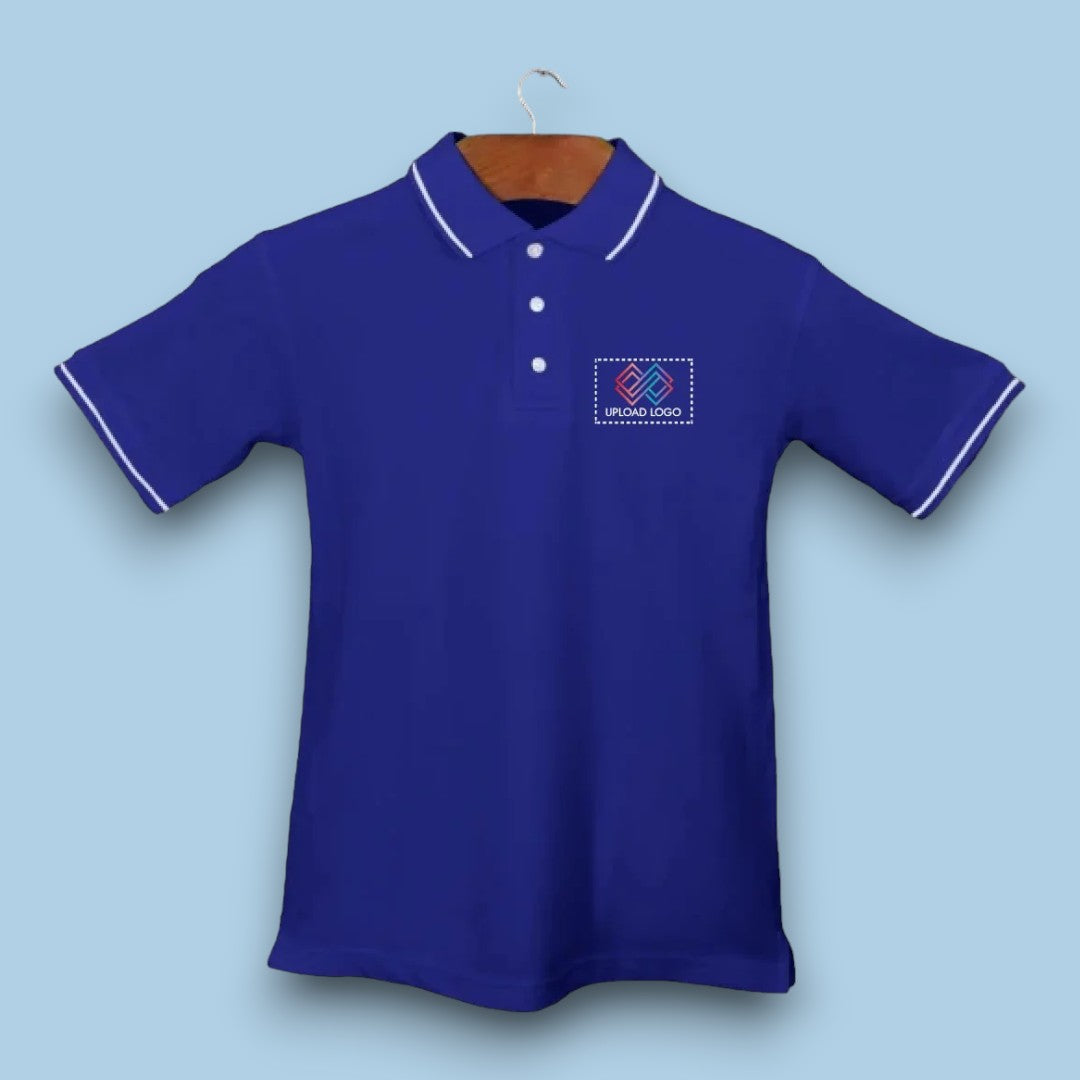 Men's Tipped Elegance Polo T-shirt with Embroidered Logo