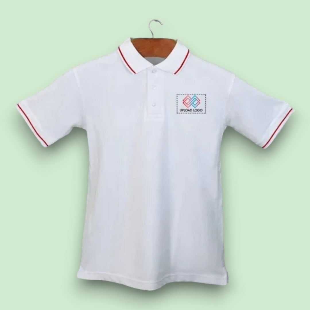 Men's Tipped Elegance Polo T-shirt with Embroidered Logo