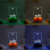 Floral Personalized LED Lamp