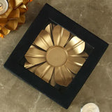Golden Lotus Design Tea-Light Candle