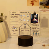 Personalized Daily Planner LED Lamp