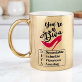 Gold and Glam – Personalized Diva Mug