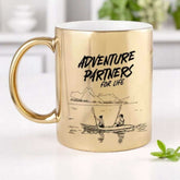 Forever Explorers – Personalized Gold Adventure Mug