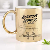 Forever Explorers – Personalized Gold Adventure Mug