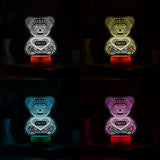 Personalized Teddy Bear LED Lamp
