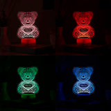 Personalized Teddy Bear LED Lamp